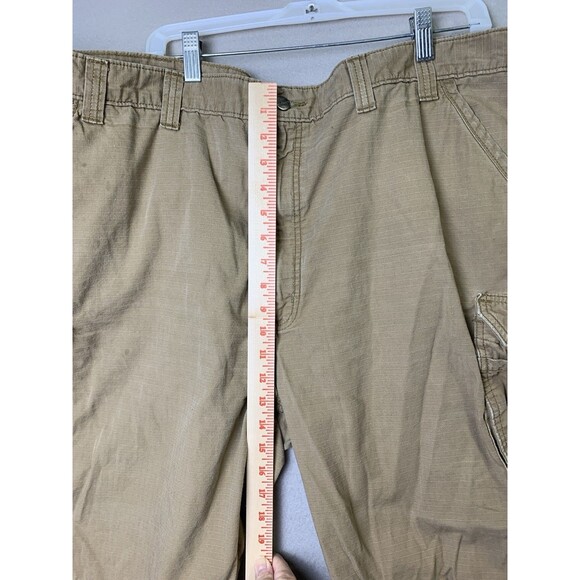 Carhartt Shorts Mens 46 Beige Force Relaxed Fit Ripstop Cargo Pockets Workwear - Picture 8 of 9